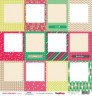 Double-sided sheet of paper Scrapberry's Winter holidays "Frames", size 30x30 cm, 180 g/m2 (ENG)