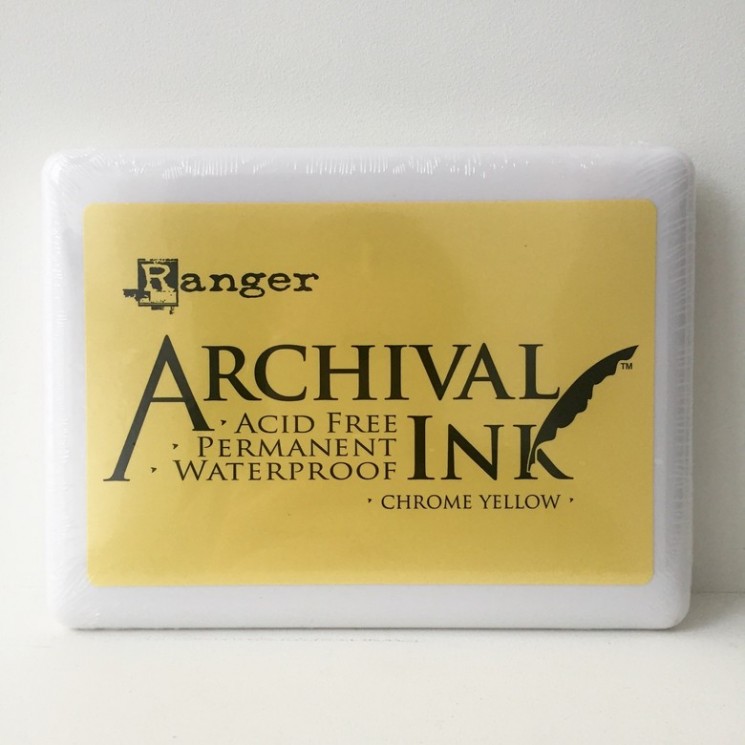 Archive ink "Archive Ink" from Ranger, color Chrome Yellow size 12*17 cm 