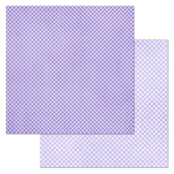 Двусторонний лист бумаги ScrapMania "Фономикс. Клетка. Фиолетовая", размер 30х30 см, 180 гр/м2
