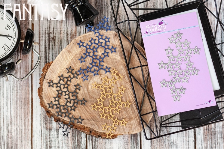 Нож для вырубки Fantasy "Звездочки"  размер 11*6.3 см