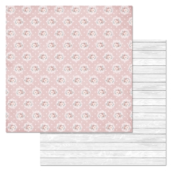 Двусторонний лист бумаги ScrapMania "МурТильда. Салфетки на розовом", размер 30х30 см, 180 гр/м2