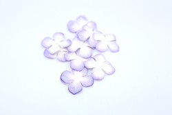 Гортензии "Бело-фиолетовые" размер 3 см 10 шт