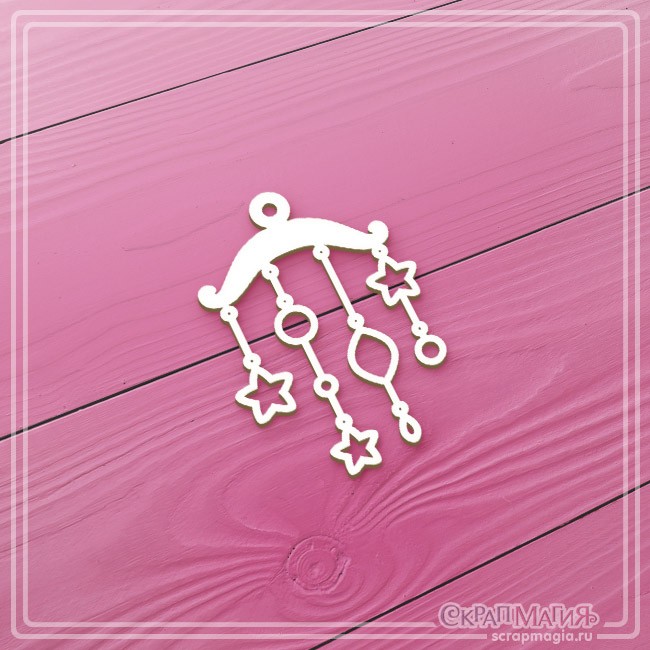 Chipboard Scrapmagia "Mobile with suspensions", size 43x60 mm