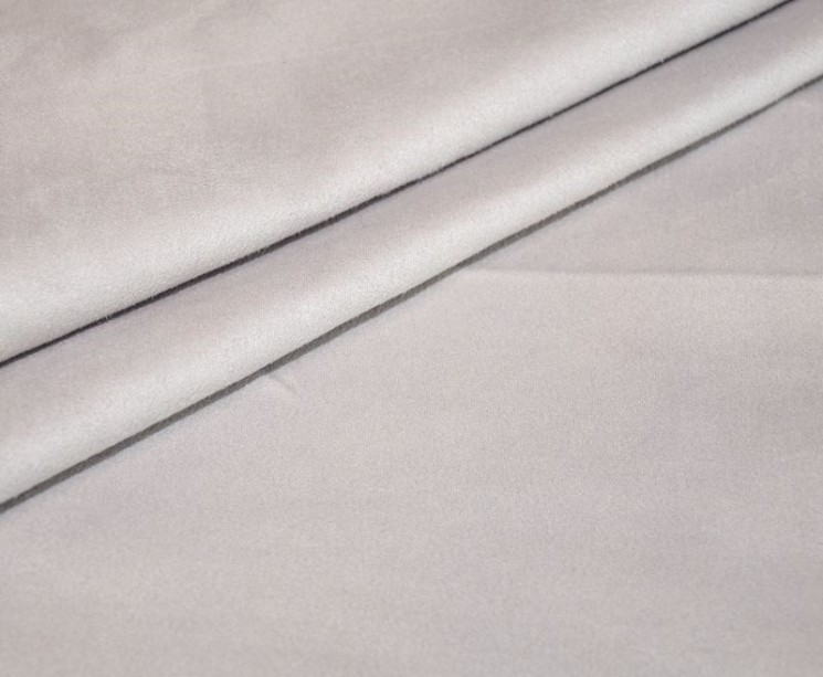 Artificial one-sided suede "Light gray", size 33x70 cm
