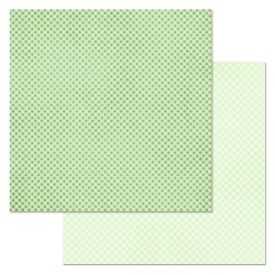 Двусторонний лист бумаги ScrapMania "Фономикс. Клетка. Темно-зеленая", размер 30х30 см, 180 гр/м2
