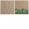 Набор двусторонней бумаги с фольгированием Арт Узор "Поход-это маленькая жизнь", 12 листов, размер 30,5х30,5 см, 250 г/м2