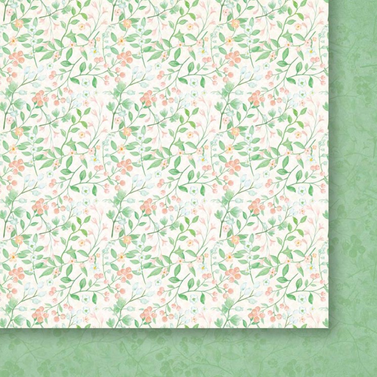 Double-sided sheet of paper Galeria papieru "Field Lilies-03", size 30x30 cm, 200 g/m2