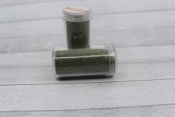 Микробисер "Оливковый №18" размер 0,6-0,8 мм 30 гр
