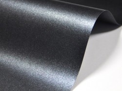 Дизайнерская бумага Черный перламутр, А4, плотность 250 гр/м2