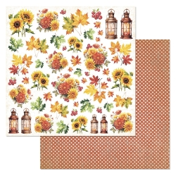 Двусторонний лист "В гостях у осени. Детали", размер 30*30 см, 180гр (ScrapMania)