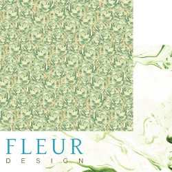 Двусторонний лист бумаги Fleur Design Мой сад "Суккуленты", размер 30,5х30,5 см, 190 гр/м2