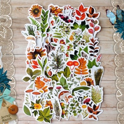A set of ScrapMania die-cuts "Divination.Herbalist", 126 pieces