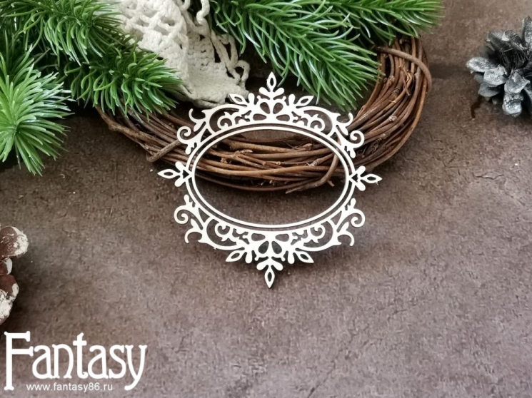 Чипборд Fantasy "Рамка 3713", размер 8,3*8,2 см