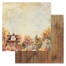 Двусторонний набор бумаги 30,5х30,5 см "Художница Осень", 12 листов, 180 гр (ScrapMania)