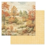 Двусторонний набор бумаги 30,5х30,5 см "Художница Осень", 12 листов, 180 гр (ScrapMania)