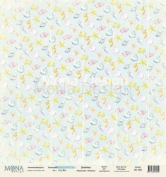 One-sided sheet of paper MonaDesign Sea party 