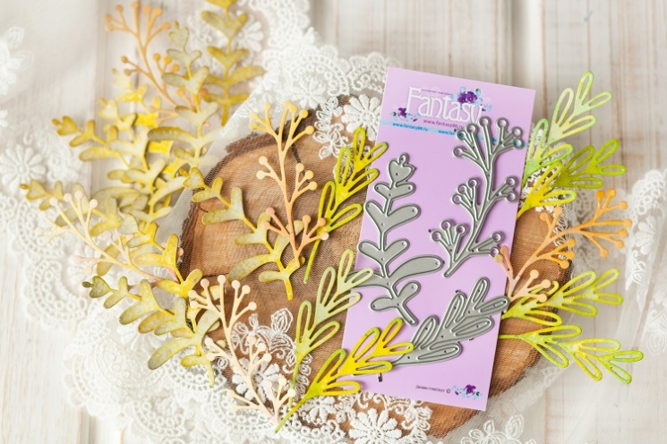 Нож для вырубки Fantasy "Набор веточек" размер от 6,8*1,8 до 6,8*4,1 см