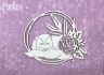 Чипборд Fantasy «Снежные объятия (Лиса в рамке) 3033» размер 8,7*7,3 см
