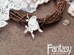 Чипборд Fantasy «Птица 3671» размер 5,5*3,8 см