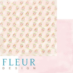 Двусторонний лист бумаги Fleur Design Девочки "Цветочная поляна", размер 30,5х30,5 см, 190 гр/м2