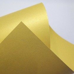 Дизайнерская бумага Светлое золото, А4, плотность 250 гр/м2