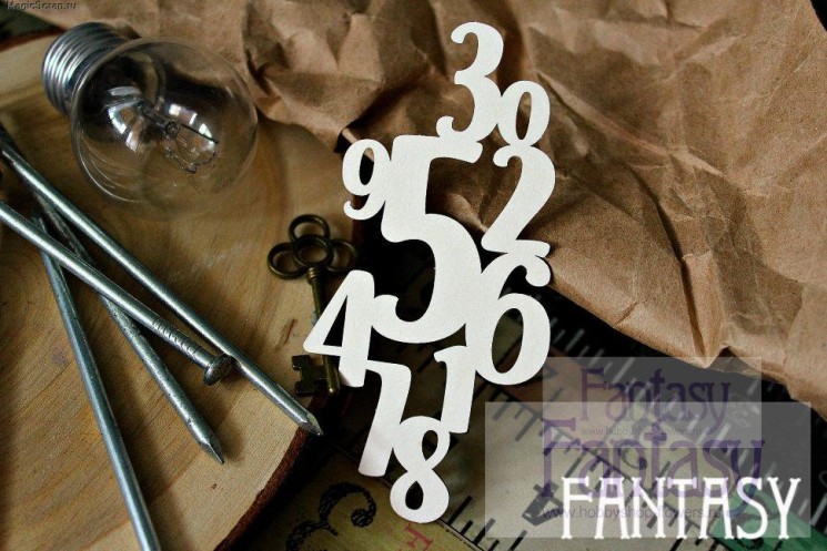 Чипборд Fantasy "Цифры 2", размер 5,5*11,5 см