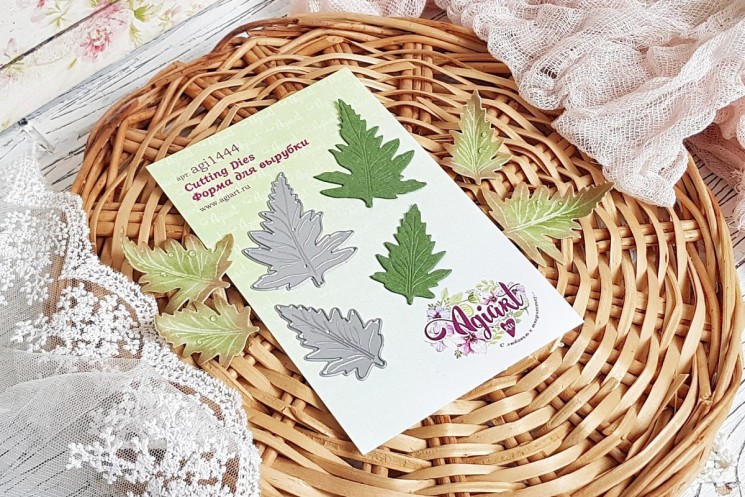 Нож для вырубки "Маковые листья" от AgiArt