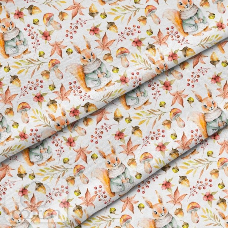 Fabric 100% cotton Poland "Squirrels", size 50X50 cm
