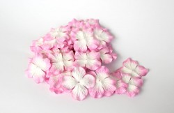 Гортензии "Бело-розовые" размер 4 см 10 шт