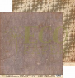 Двусторонний лист бумаги EcoPaper Старые письма "Старые обои" размер 30,5*30,5см, 250гр