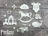 Чипборд Fantasy «Мамино счастье (детский наборчик) 3194» размер от 1,1 см до 4,1*4,7 см