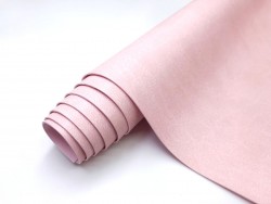 Переплётный кожзам Италия, цвет розово-серый матовый, 32Х70 см, 225 г/м2