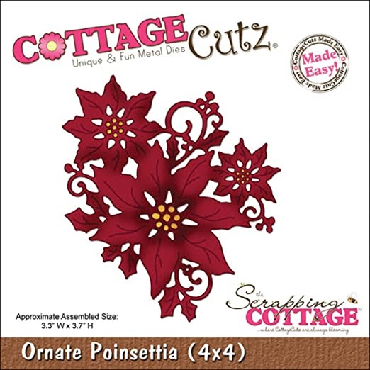Cutting knife CottageCutz "Ornate Pounsettia", size 8, 4x9, 4 cm