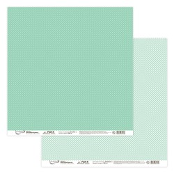 Двусторонний лист бумаги Mr. Painter "Горошек, клетка-405" размер 30,5Х30,5 см, 190г/м2