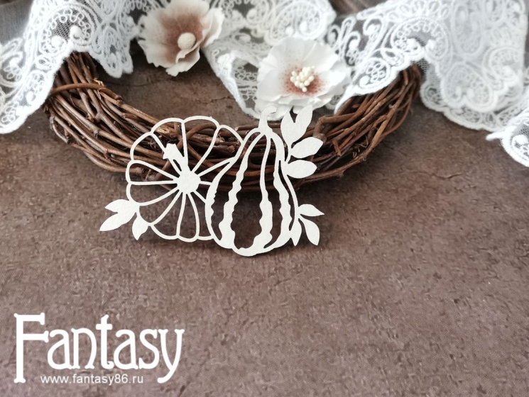 Чипборд Fantasy "Тыква 3501", размер 7*5 см