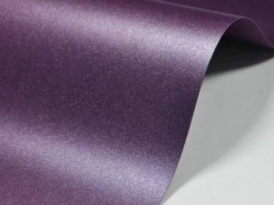 Дизайнерская бумага Фиолетовая с синим металликом, А4, плотность 125 гр/м2