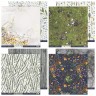Set of double-sided paper SsgarMir "Herbarium Wild summer", 10 sheets, size 30*30 cm, 190 gr/m2