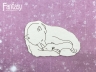 Чипборд Fantasy «Снежные объятия (Спящие мишки) 3039» размер 9,3*6,8 см