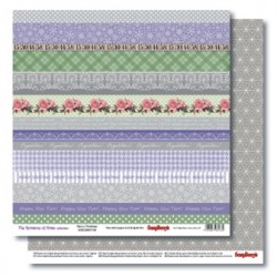 Двусторонний лист бумаги ScrapBerry's Новогодний пейзаж "Созвездие", размер 30х30 см, 180 гр/м2