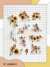 A set of MonaDesign die-cuts "Bouquets. Golden Autumn" 41 elements