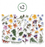 Набор высечек для скрапбукинга ScrapМир "Herbarium Wild summer", 90 шт, 250 гр/м2