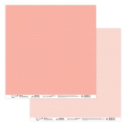 Двусторонний лист бумаги Mr. Painter "Горошек, клетка-403" размер 30,5Х30,5 см, 190г/м2