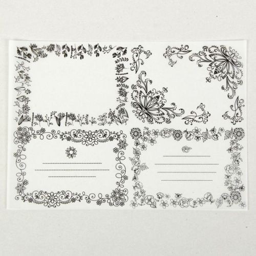 Decorative tracing paper "For the best wishes", A4 size, 1 sheet