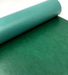 Binding leatherette Italy, Bright green color, gloss 32X70 cm, 255 g /m2