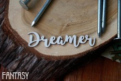 Чипборд надпись "Dreamer", размер 6,8*1,5 см