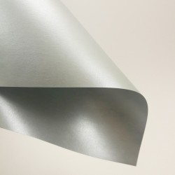 Бумага цветная металлик "VISTA-ARTISTA", под серебро, размер 42Х29,7см, 300 гр