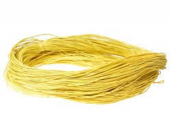 Вощеный шнур 1 мм, цвет Желтый, отрез 1 м