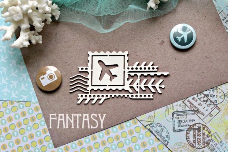 Chipboard Fantasy "Journey 839" size 10*5.3 cm
