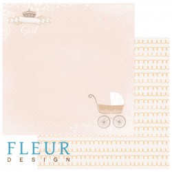 Двусторонний лист бумаги Fleur Design Детская "Радость", размер 30,5х30,5 см, 190 гр/м2