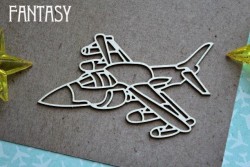 Чипборд Fantasy надпись "Истребитель 1141» размер 8,7*6,2 см